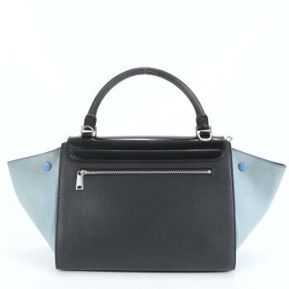 Celine Trapeze leather handbag tote black CEM - Picture 3 of 9